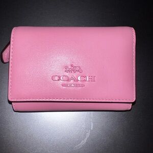 Coach Pink Leather Wallet